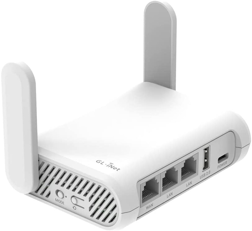 GL-SFT1200 (Opal) Secure Travel Wifi Router – AC1200 Dual Band Gigabit Ethernet 