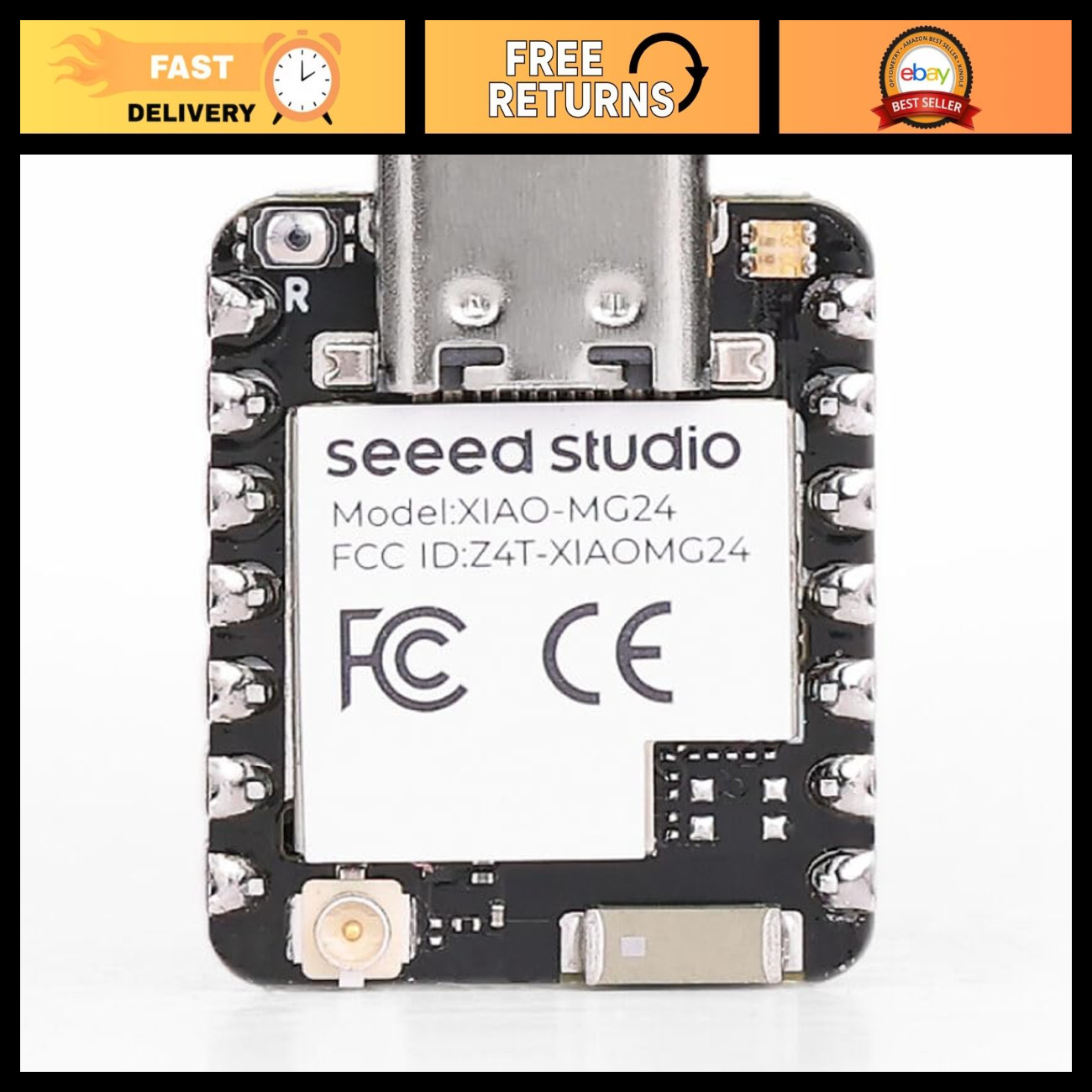 XIAO MG24 Sense - Ultra-Low-Power EFR32MG24, Arduino Compatible, IMU, 19 GPIOs
