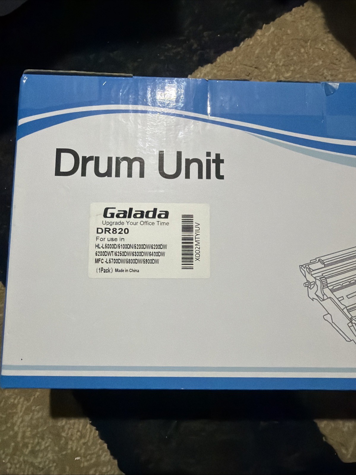 Galada Compatible Drum Unit Replacement for Brother (1 Pack) Galada DR-820