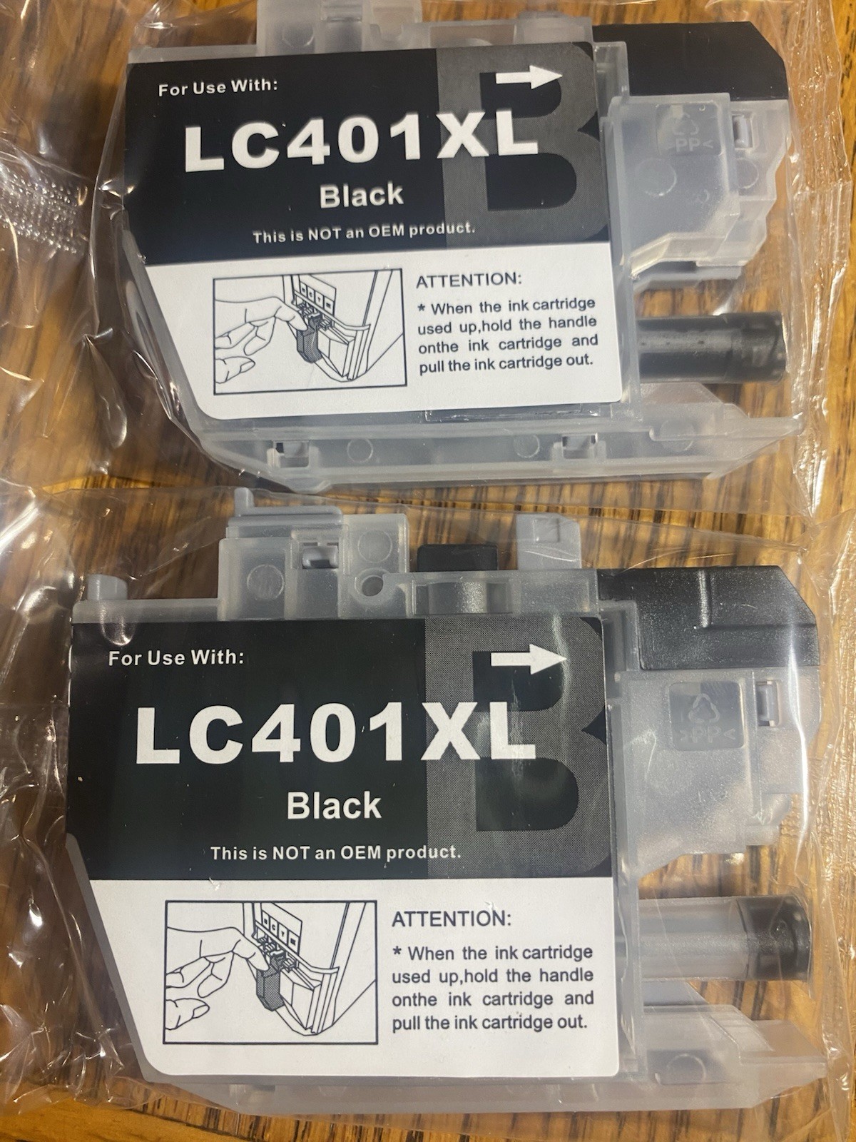 XL LC401XL Ink Cartridges fits Brother MFC-J1010DW MFC-J1012DW MFC-J1170DW 2 Pk
