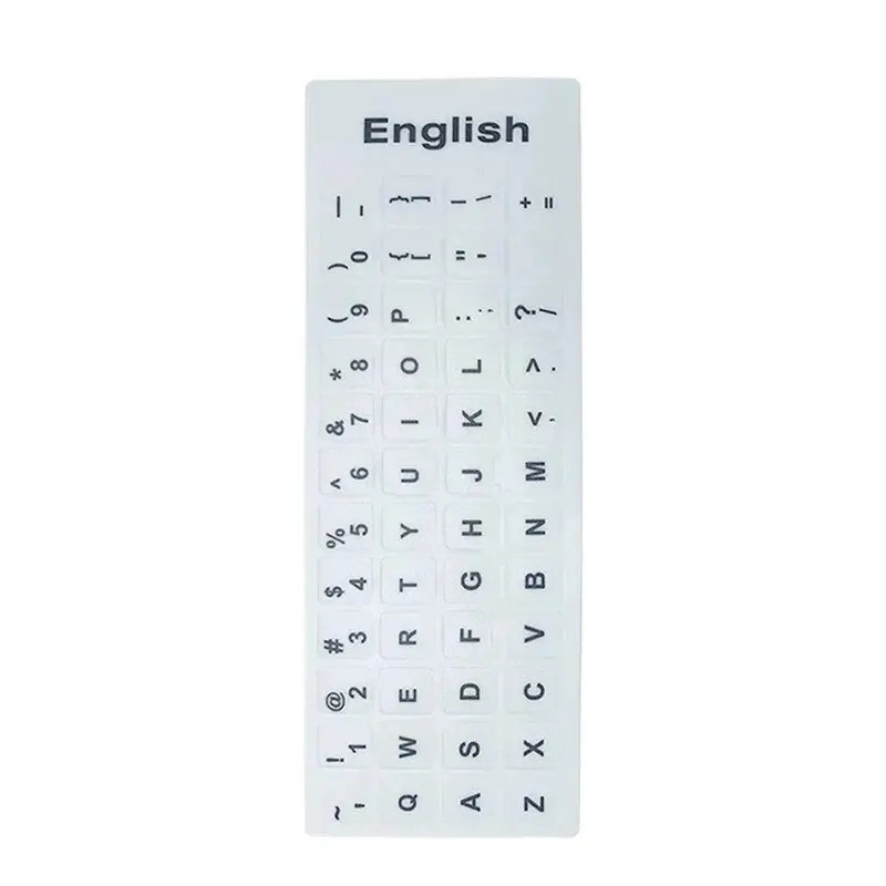 Keyboard Stickers English Spanish Italian Korean Frosted PVC Laptop PC Keys