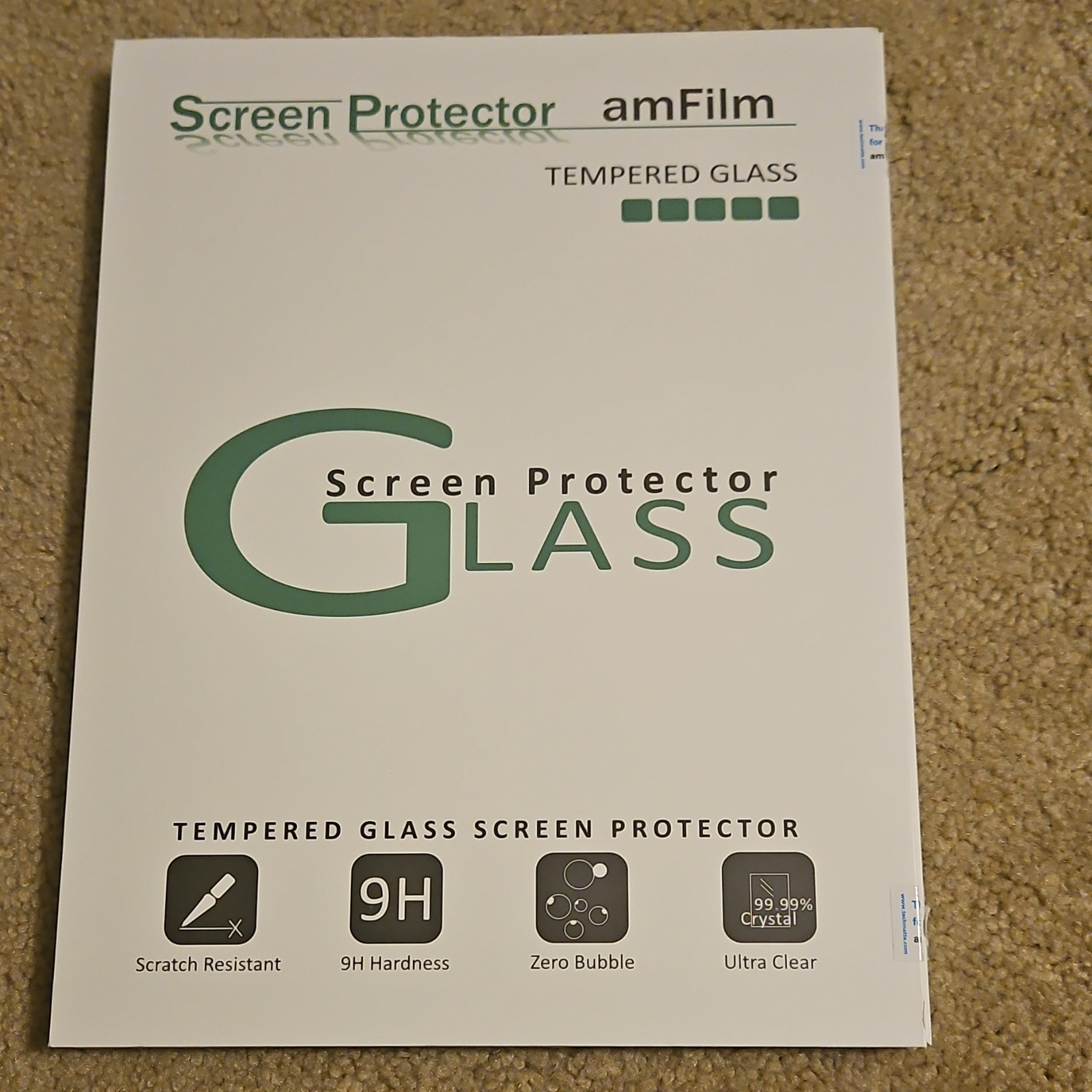 amFilm OneTouch Tempered Glass Screen Protector 2 Pack for iPad 10.9/11