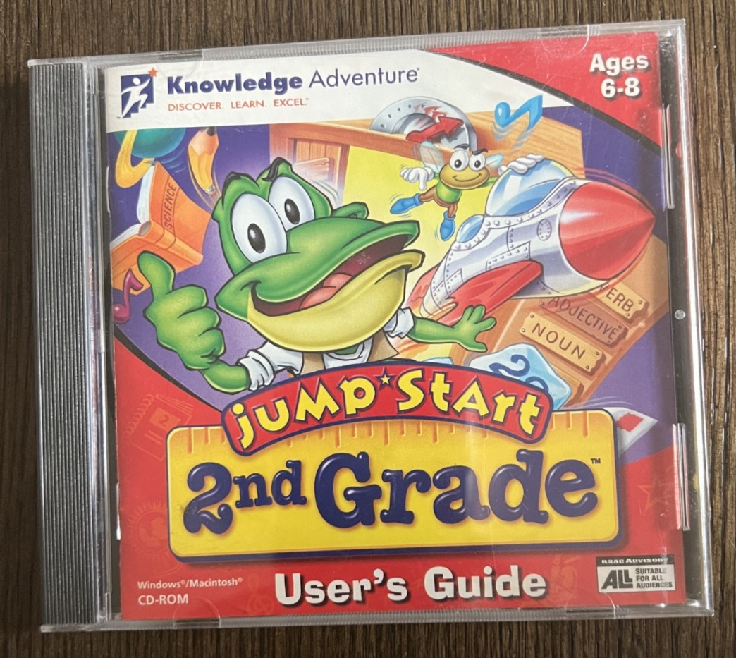 JUMP START: LEARNING SYSTEM 2ND GRADE PC CD-ROM 1996, KNOWLEDGE ADVENTURE