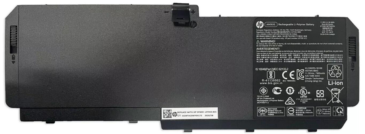 Genuine Battery HSTNN-IB8G AM06XL L07350-1C1 For HP ZBook 17 G5 G5-2Z G5-4Q G6