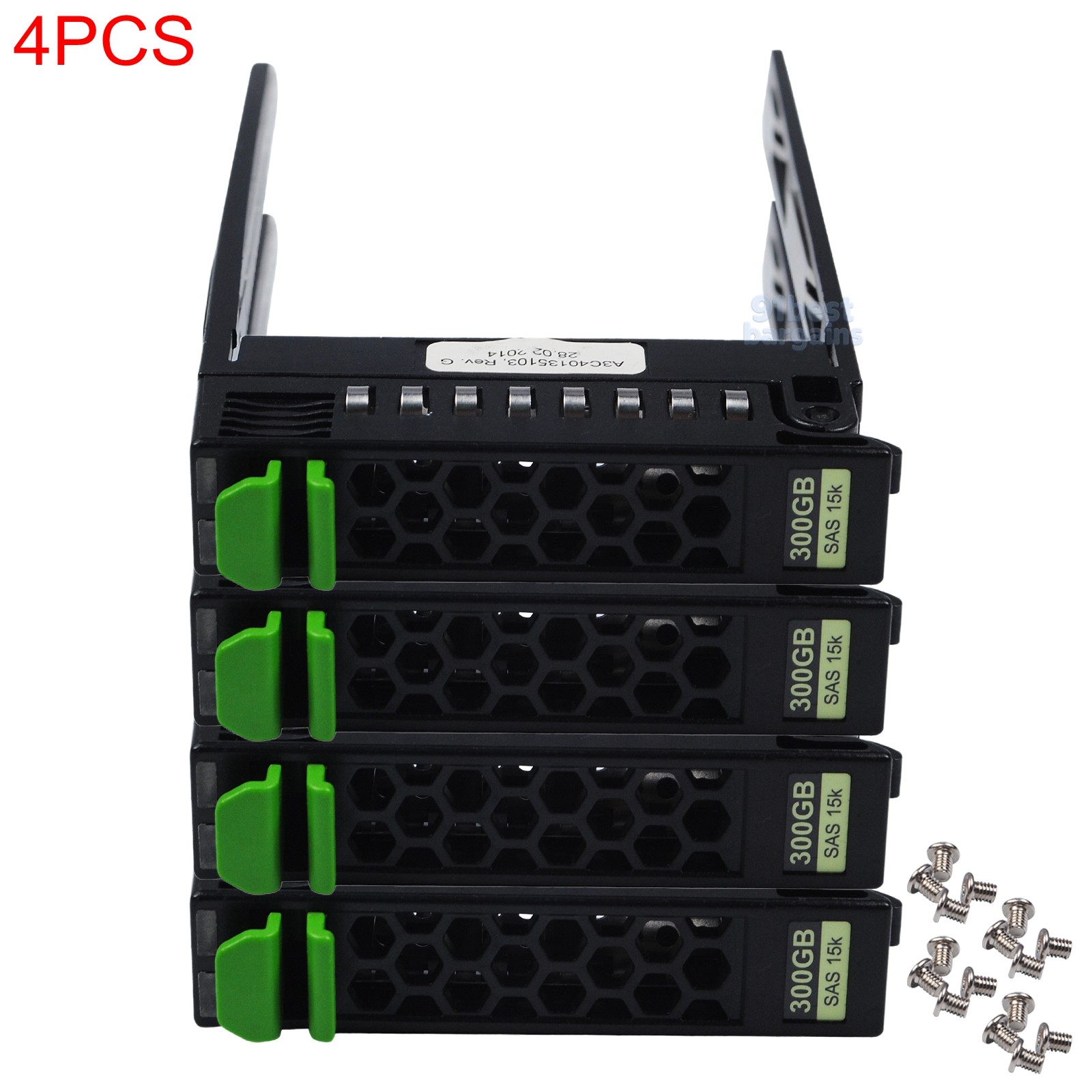 4X Fujitsu RX100 RX200 RX300 RX350 TX150 S6 S7 S8 2.5 SAS Tray Caddy A3C40135103