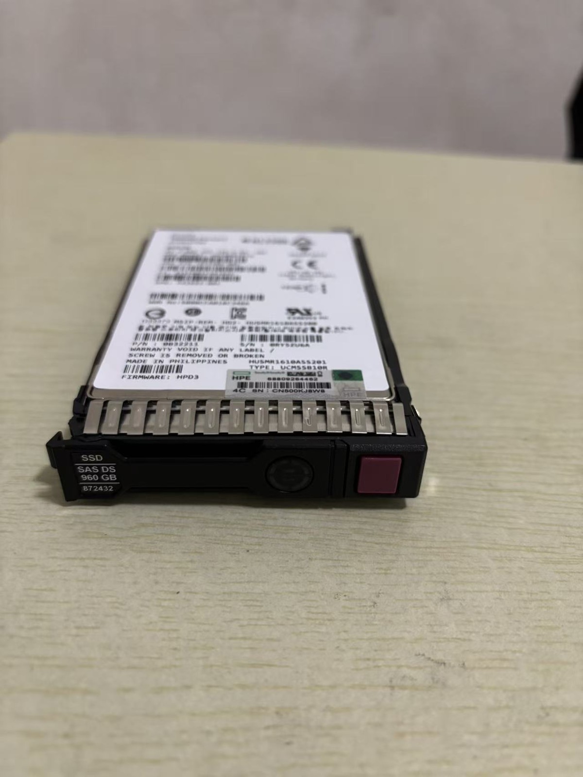 872390-B21 HPE 960GB SAS 12G READ INTENSIVE SFF SC PM5 SSD 872432-001