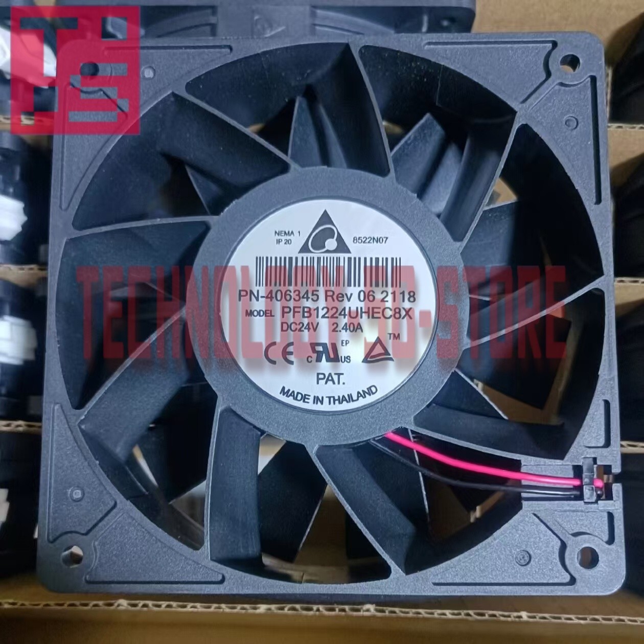 1PCS New Delta PFB1224UHEC8X 24V 2.40A Cooling Fan