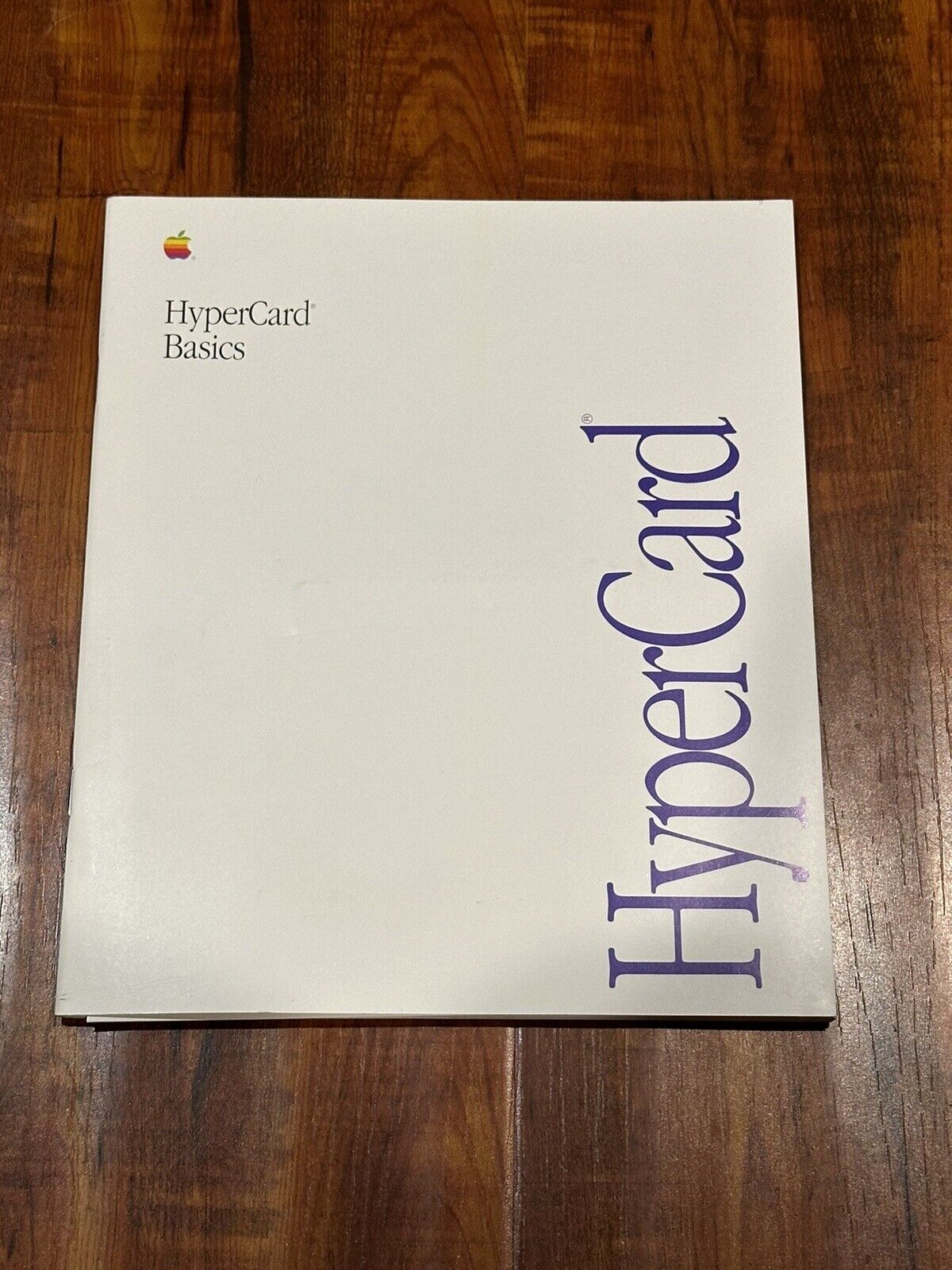 Vintage 1990 Apple Macintosh HyperCard Basics Reference Guide & Program Disk