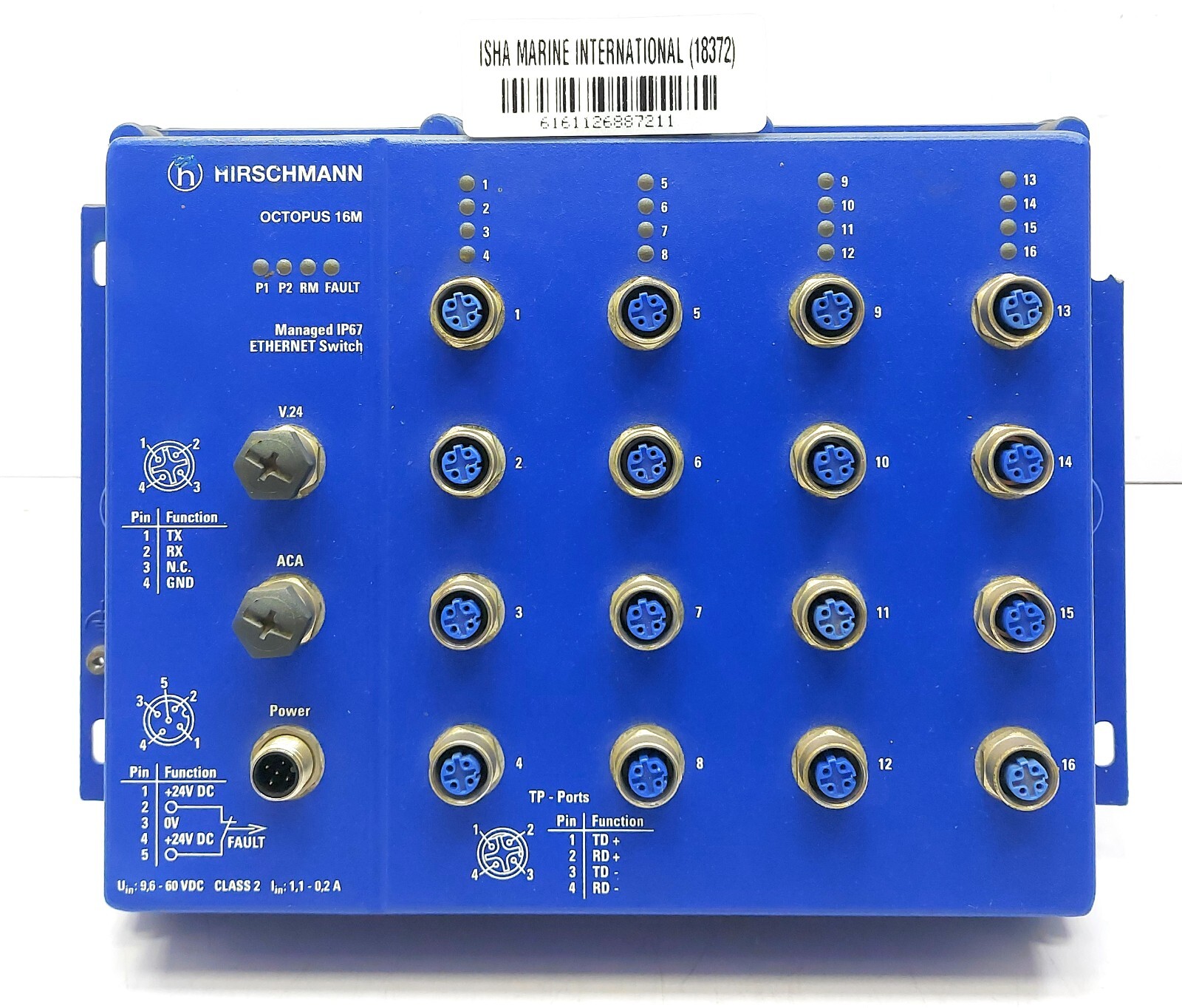 Hirschmann Octopus 16M Managed IP67 Ethernet Switch