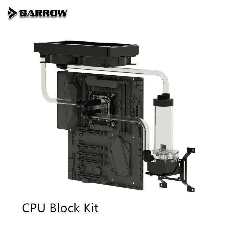 Barrow Hard Tube Water Cooler Kit For Computer CPU/GPU Radiator Reservoir Pump