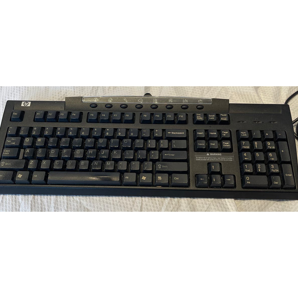 Hewlett Packard HP Wired USB Multimedia Ku-9963 Keyboard Used Tested Works