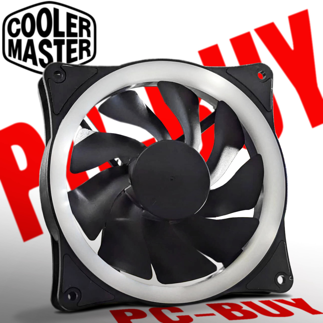 Cooler Master 120mm High Airflow 4-Pin Fan | RGB Ring Lighting | DF1202512B2UN