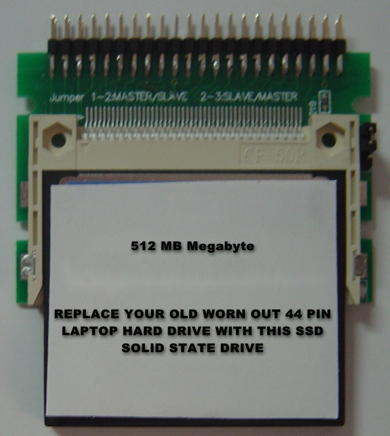 512MB SSD Replace Worn Out Old 2.5" IDE Laptop Drives with SSD CF 44PIN Drive