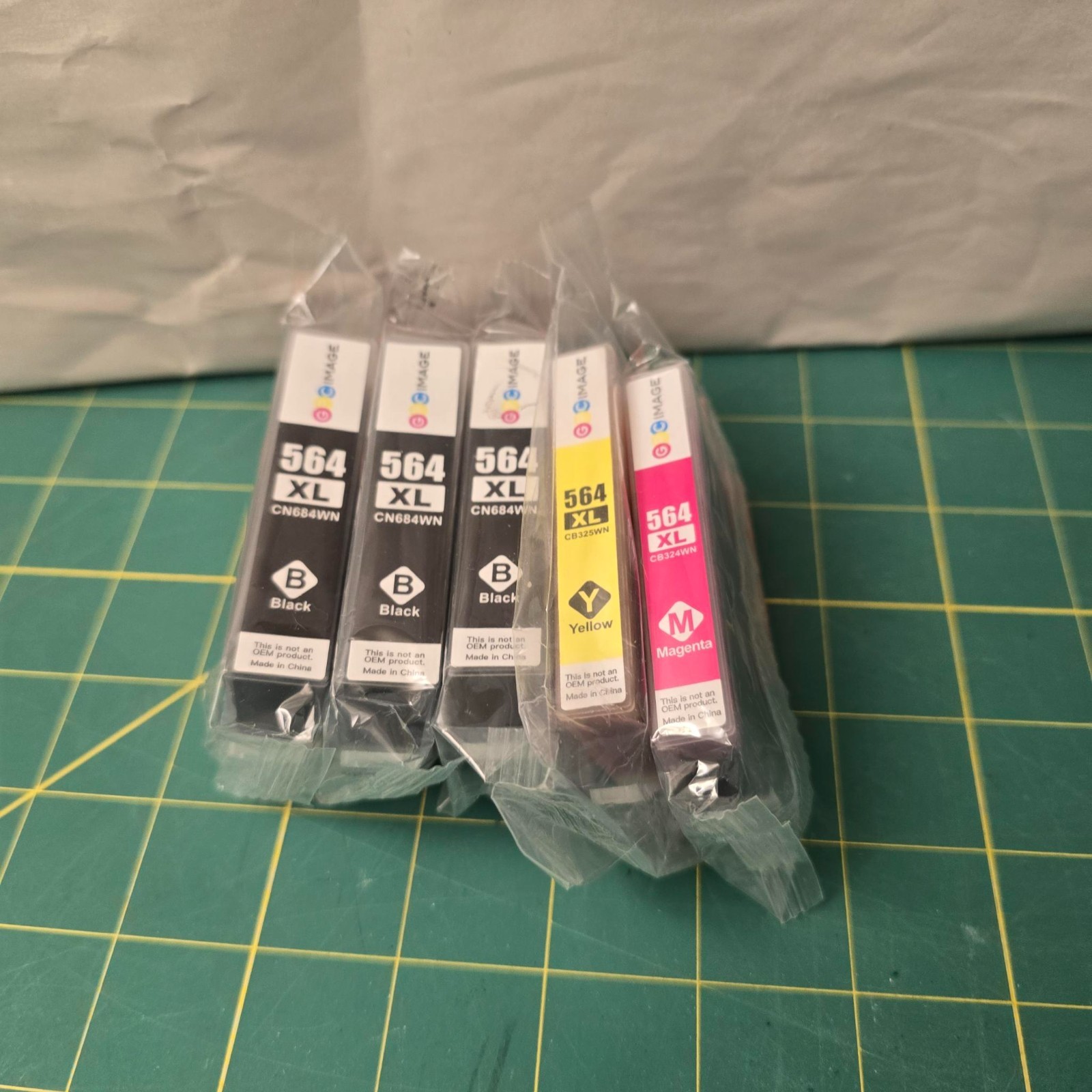 GPC Image 564XL Replacement Ink 5 CARTRIDGE Black Yellow Magenta Cyan HP Printer