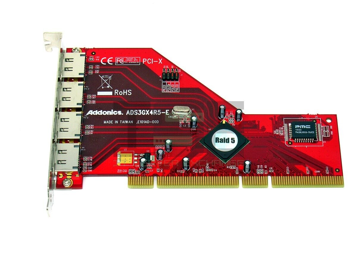 Addonics ADS3GX4R5-E PCI-X eSATA Raid Controller Card
