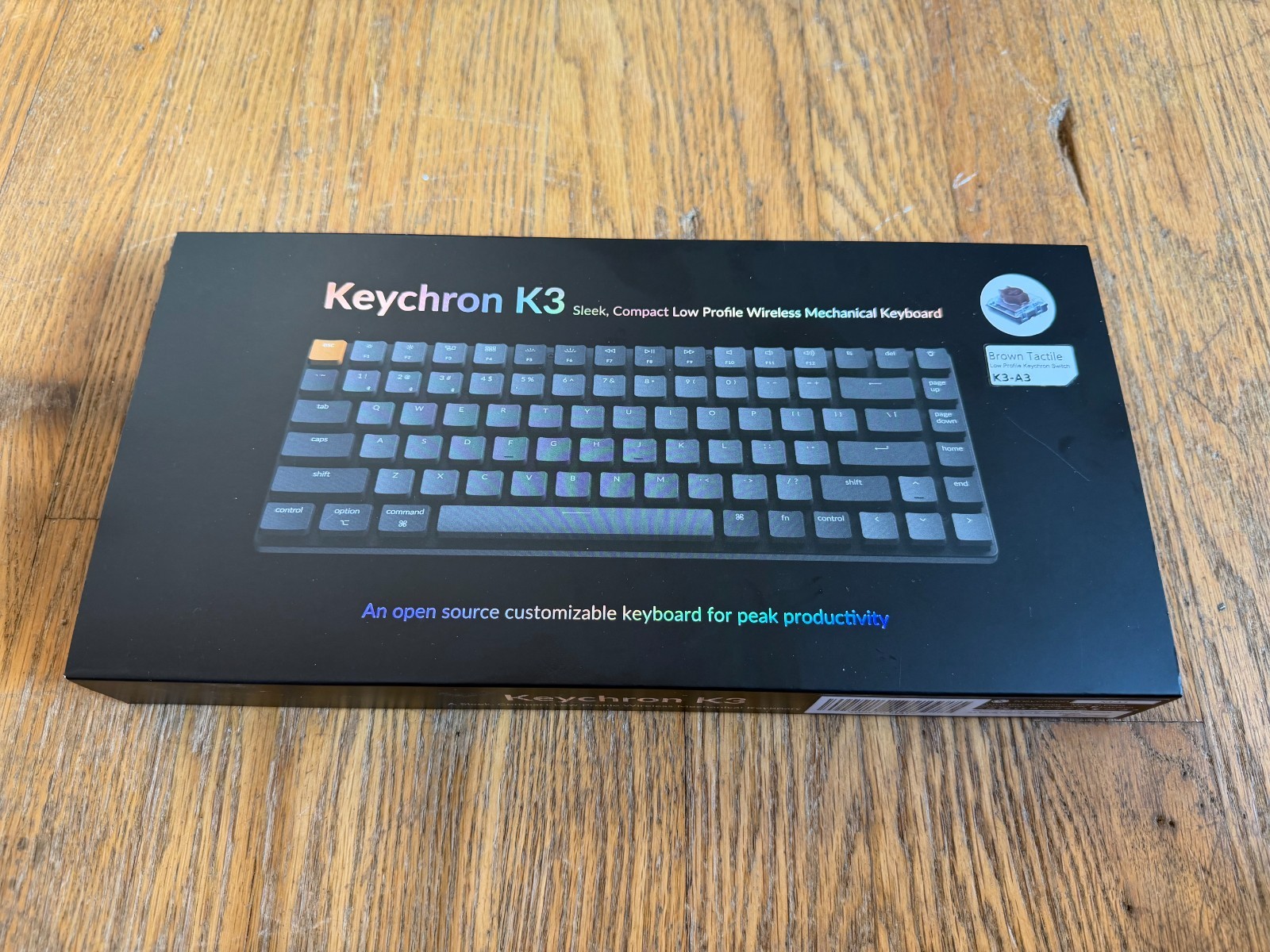 Keychron K3 (Version 2) Wireless Mechanical Keyboard RGB Backlight Wire Only
