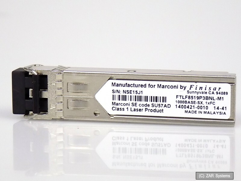 Marconi by Finisar FTLF8519P3BNL-M1 1000BASE-SX 1xFC Mini-GBIC SFP Transceiver