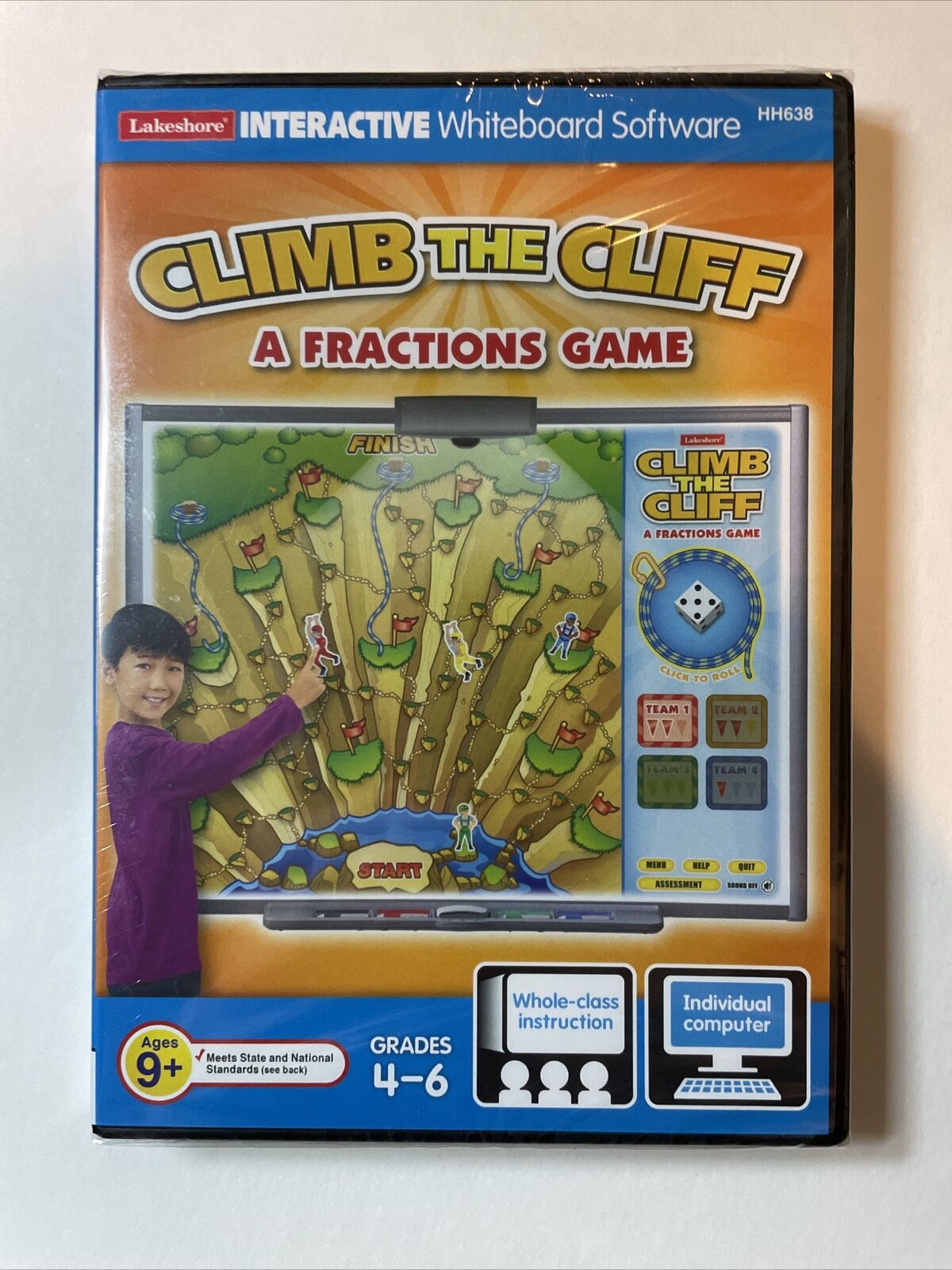 Lakeshore Interactive Whiteboard Software PC Climb Cliff Fractions