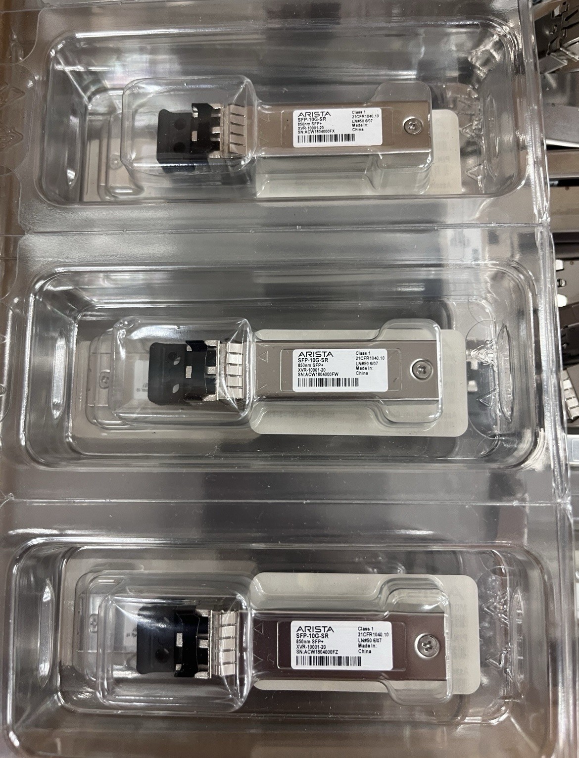 Arista original SFP-10G-SR transceiver Module New Have More Stock ship by DHL