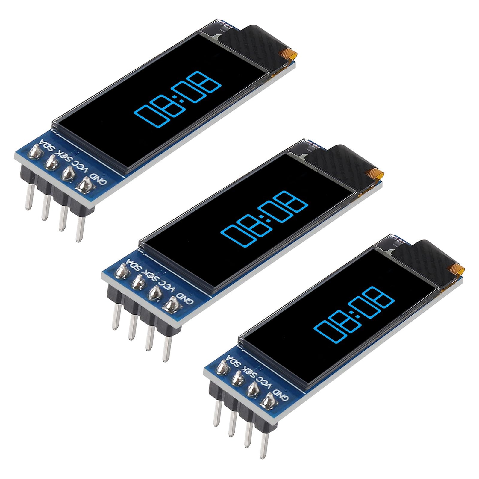 3pcs LCD Display Module 0.91inch IIC I2C OLED Display Modules Screen Driver D...