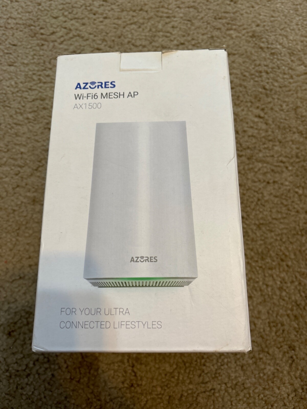 Azores AX1500, Smart WiFi 6 Mesh AP Dual-Band Router NIB