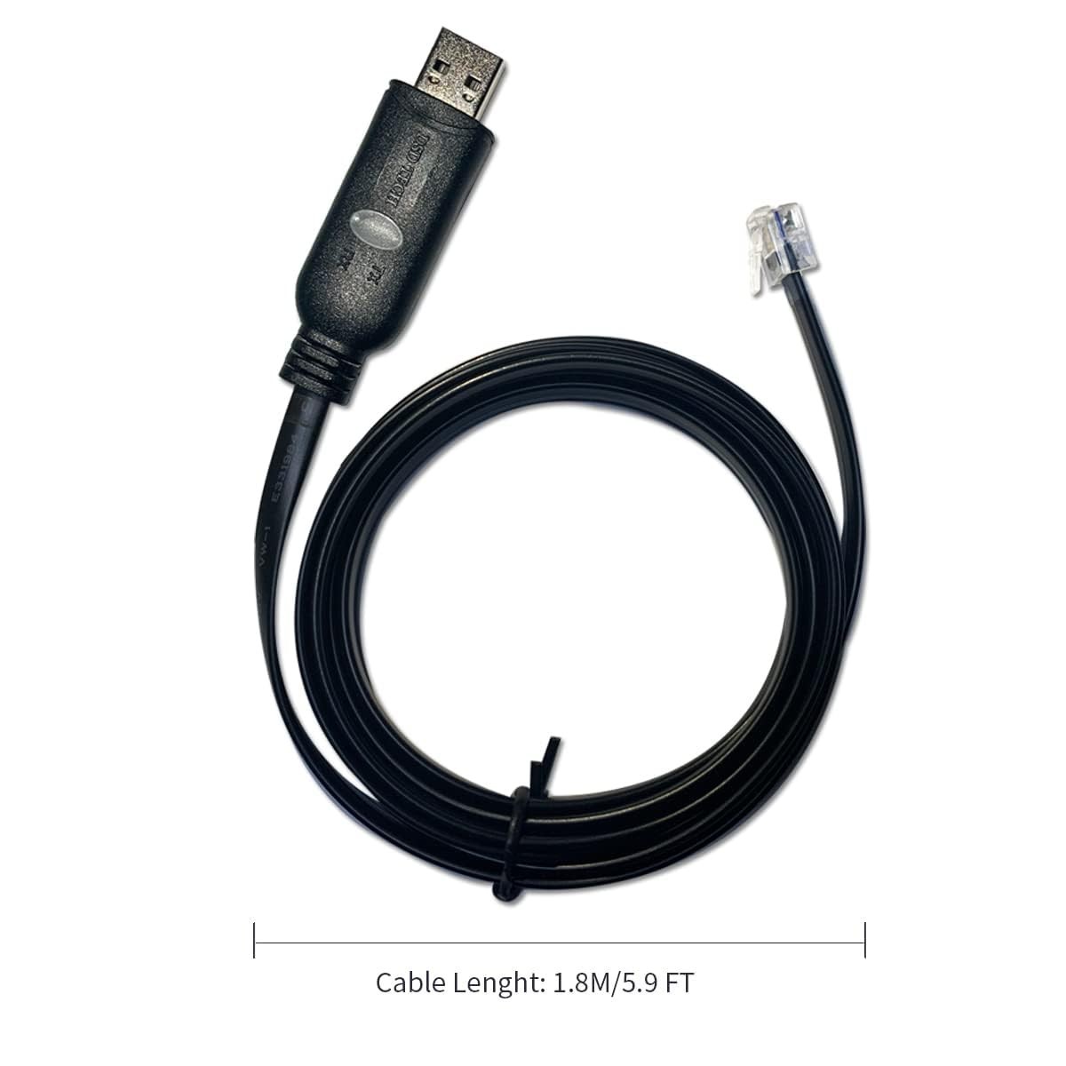 USB to RJ11/12 6P4C RS232 Serial Cable Adapter with FT232RNL Chip for APC PDU UP