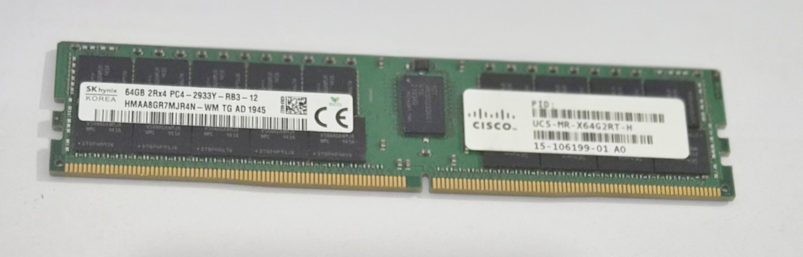 SK Hynix 64GB 2Rx4 PC4-2933Y  Server Memory HMAA8GR7MJR4N-WM  UCS-MR-X64G2RT-H