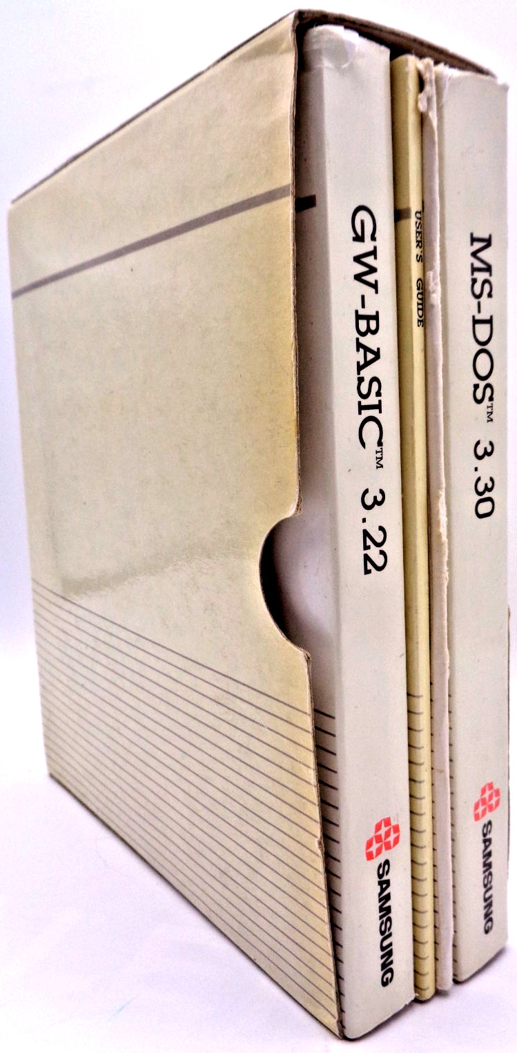IBM PC -- MS-DOS 3.30 & GW-BASIC 3.22 (SAMSUNG - 5.25" DISK)