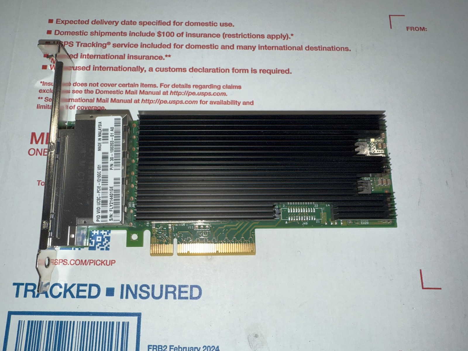 Cisco UCSC-PCIE-IQ10GC 10GB 4-Ports Network Card 30-100203-01 Intel X710 10G Lan