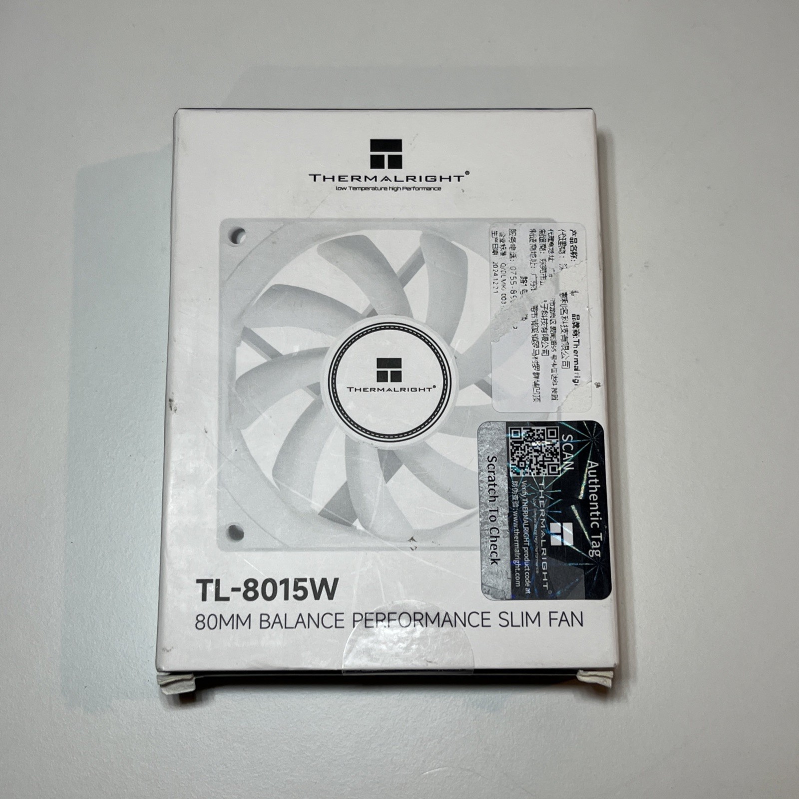 TL-8015W CPU Fan Computer Fan Quiet 4pin PWM PC Fan 15mm Slimline Cooler