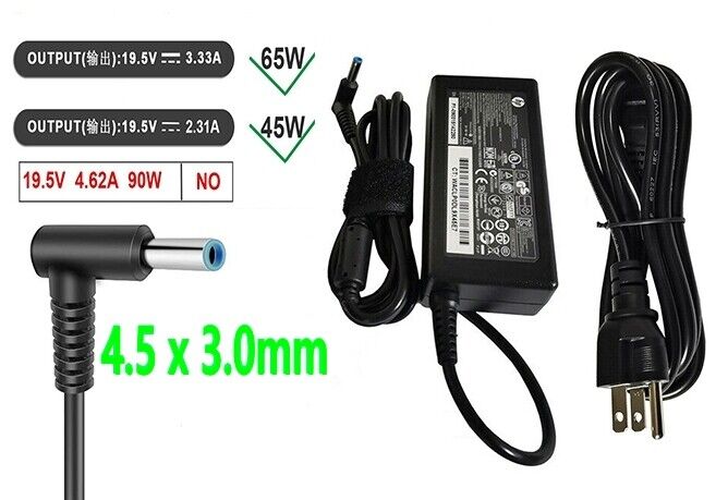 HP 17-by3051cl 17-by3056cl 17-by3003ca 17-by3008ca Charger AC Power Adapter 65W