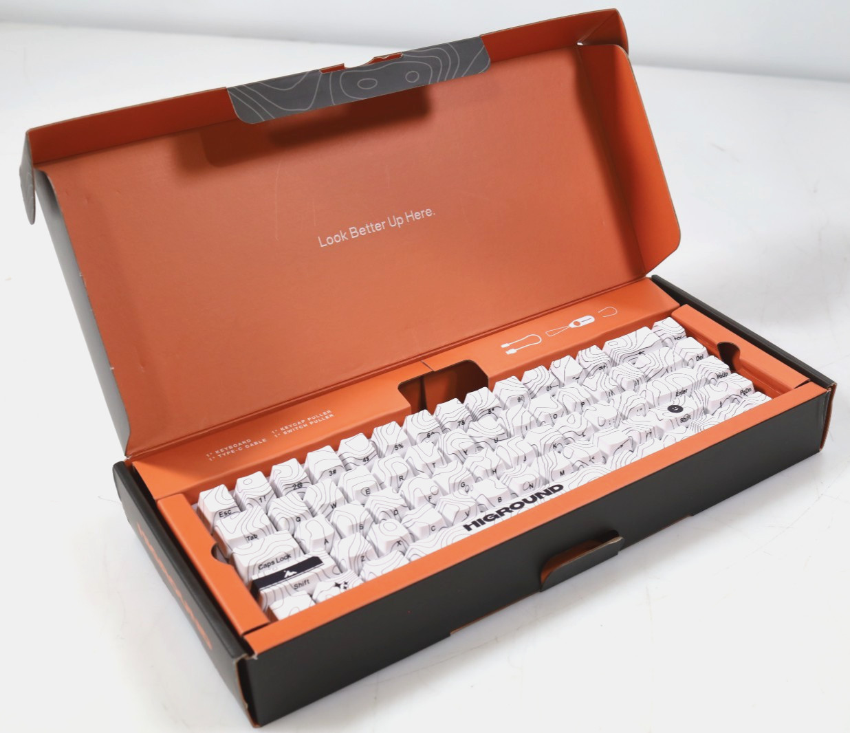 Higround Summit 65 Keyboard SNOWSTONE USB-C Mechanical Keyboard