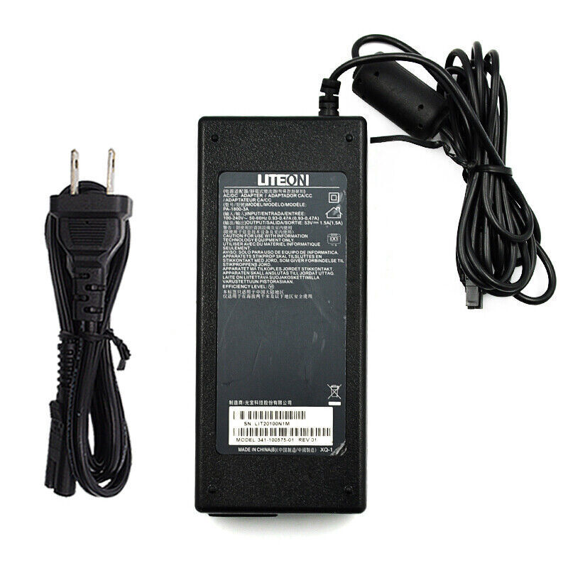 Power Supply 53V 1.5A Liteon AC Adapter Charger PA-1800-3A Power Cord