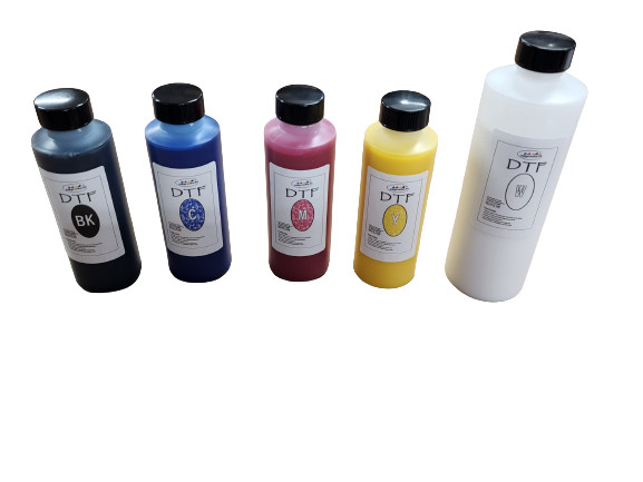 Ultra Pro True Color DTF  Ink Pack  1-500-ML White  and  4-250-ML Of Each Color