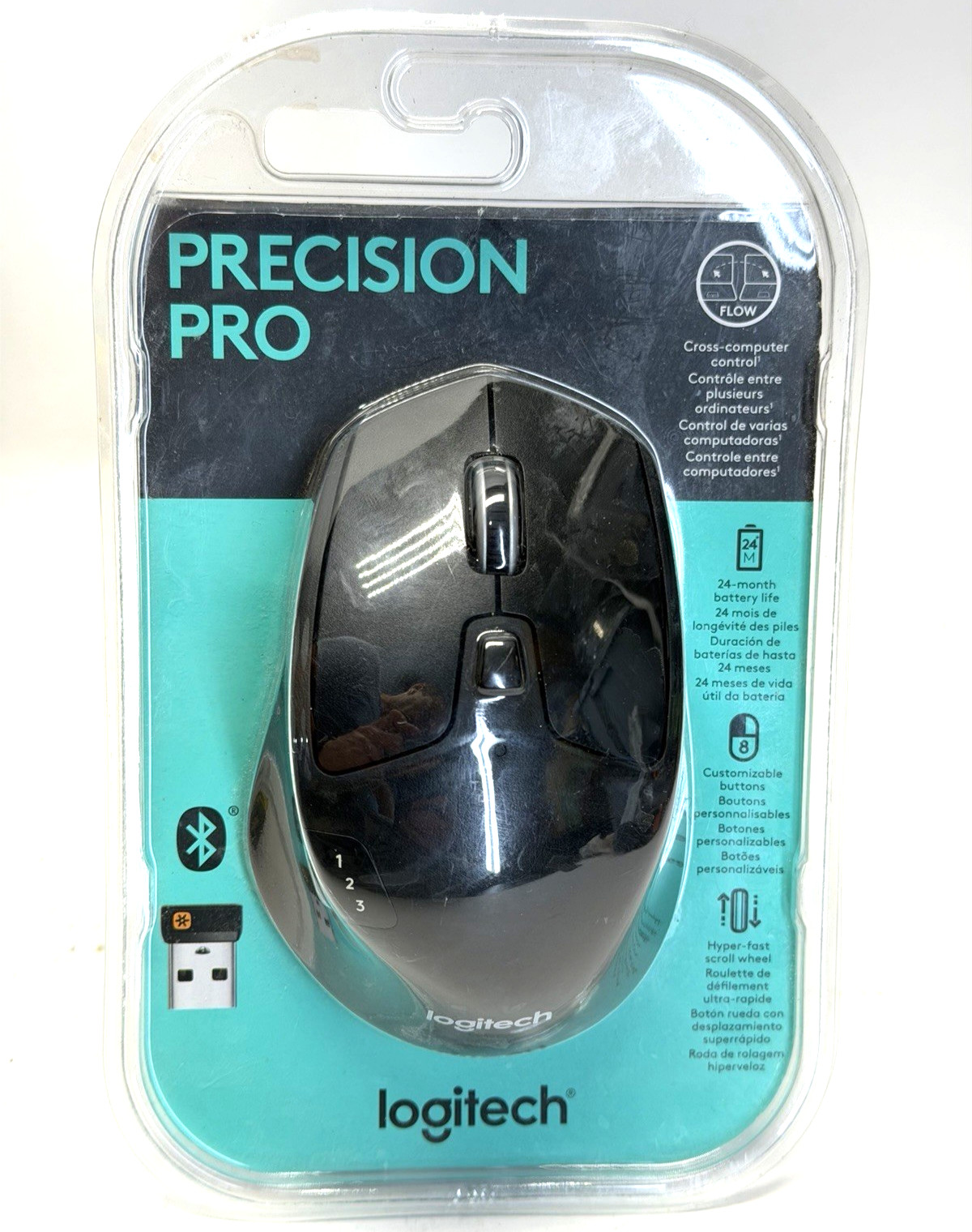 Logitech M720 Precision Pro Wireless Mouse - Black (910-005592)