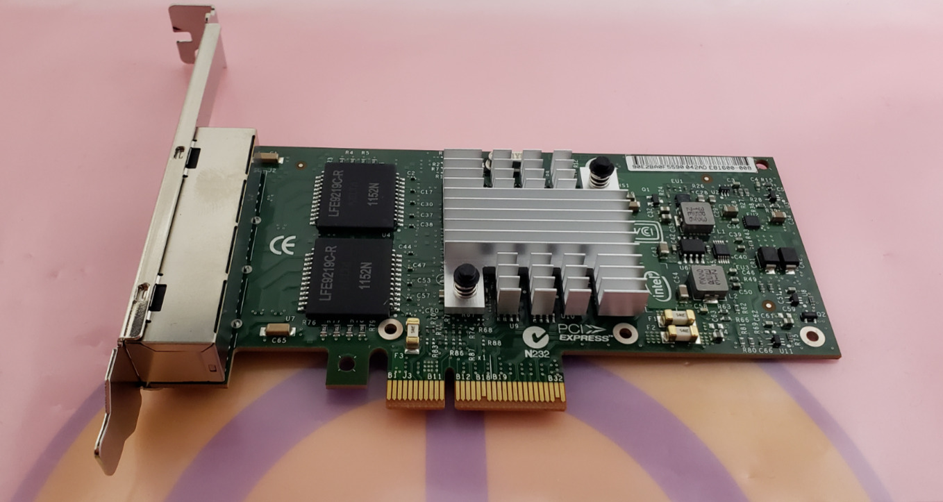 Intel Pro/1000 PT EXPI9402PTBLK PCI-E RJ-45 2 Port Ethernet NIC X3959
