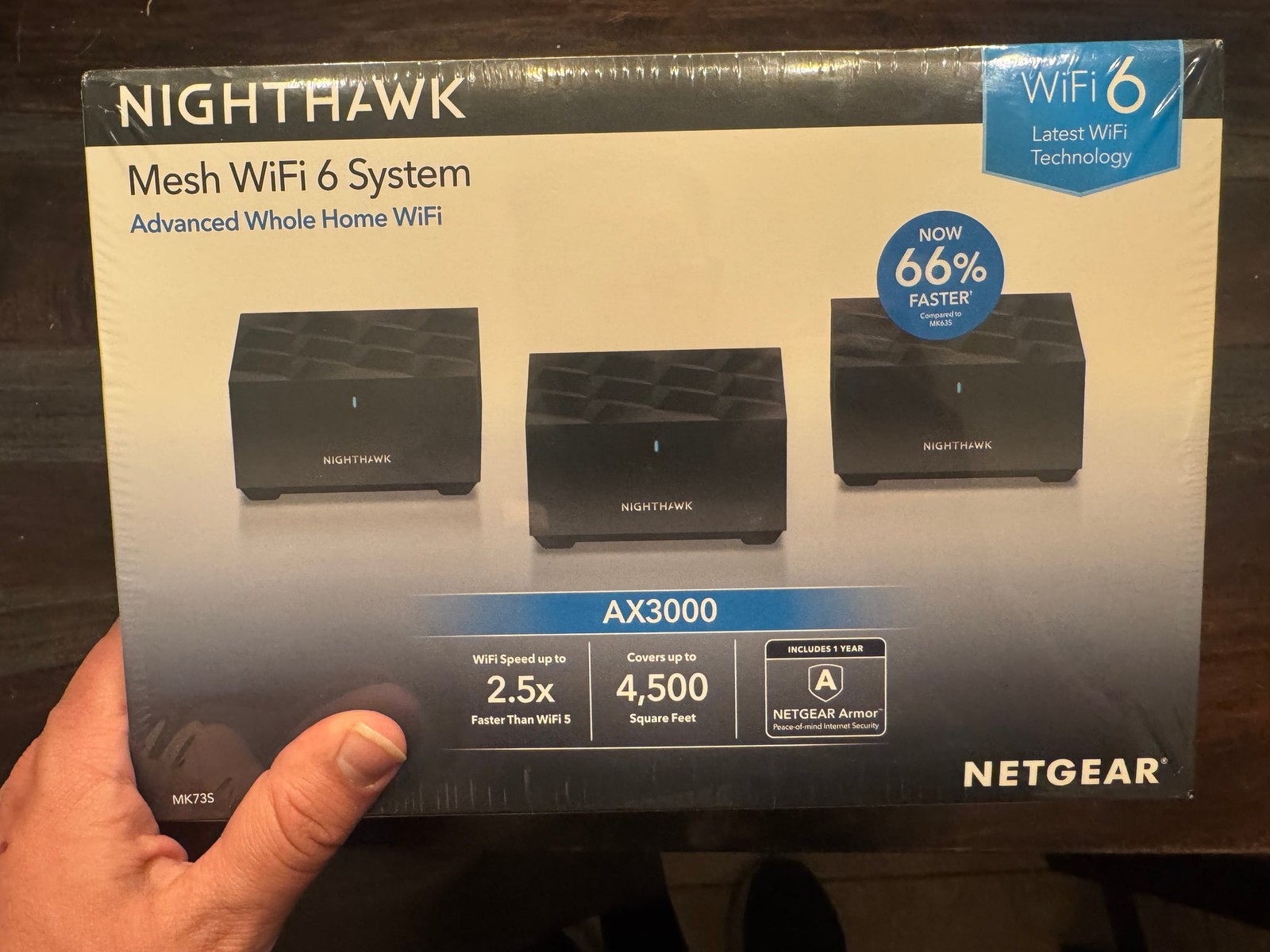 Netgear Nighthawk AX3000 Mesh WiFi 6 System 3-Pack Brand New Sealed MK73S