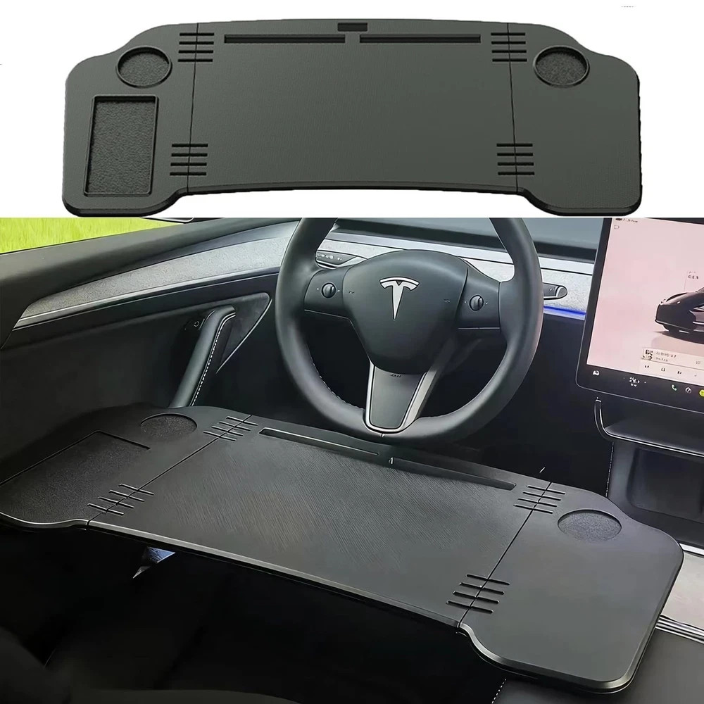 Foldable Car Desk for Tesla Model Y Model 3 Car Food Tray | Car Desk for Lapt...