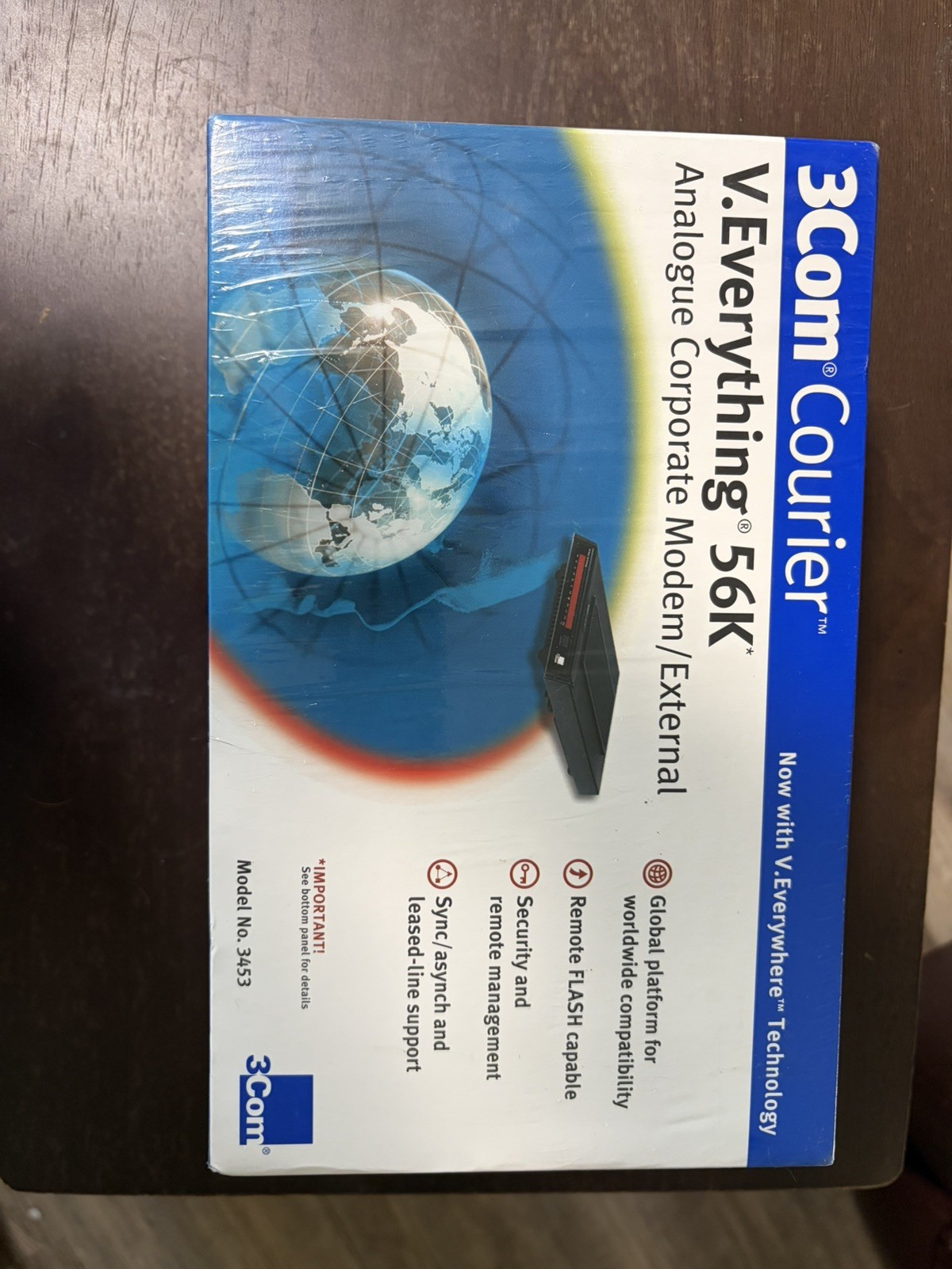 3Com Courier V.Everywhere 56K Modem NEW Factory Sealed