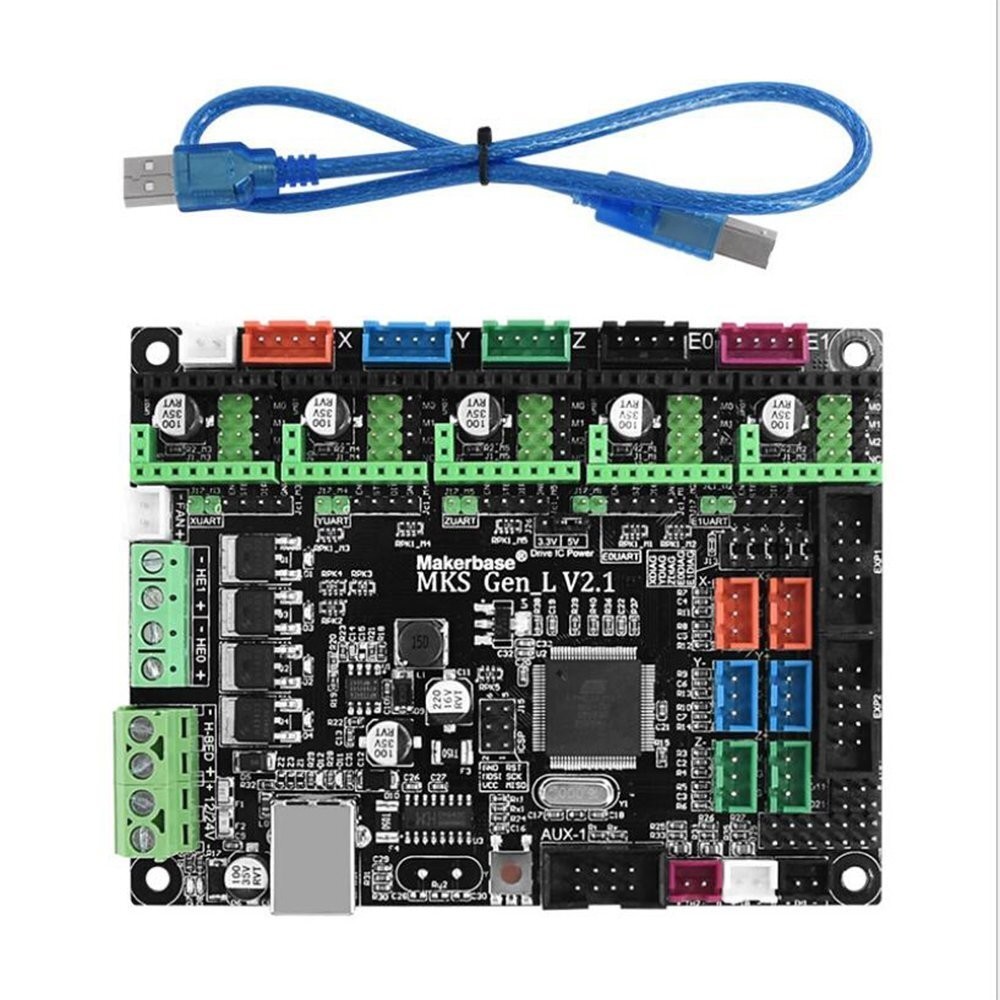 3D Printer Board MKS Gen L V2.1 Control Board Motherboard for Marlin MKS w/Cable