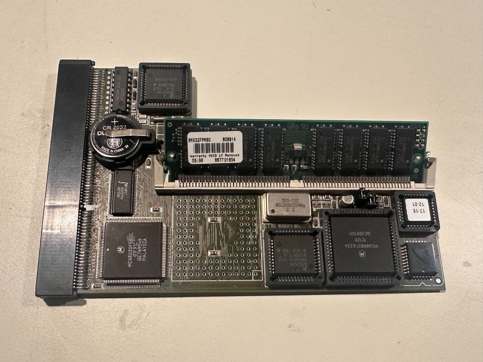 68030 + 68882 + 32MB RAM Accelerator for Amiga 1200 Vintage Computers READ