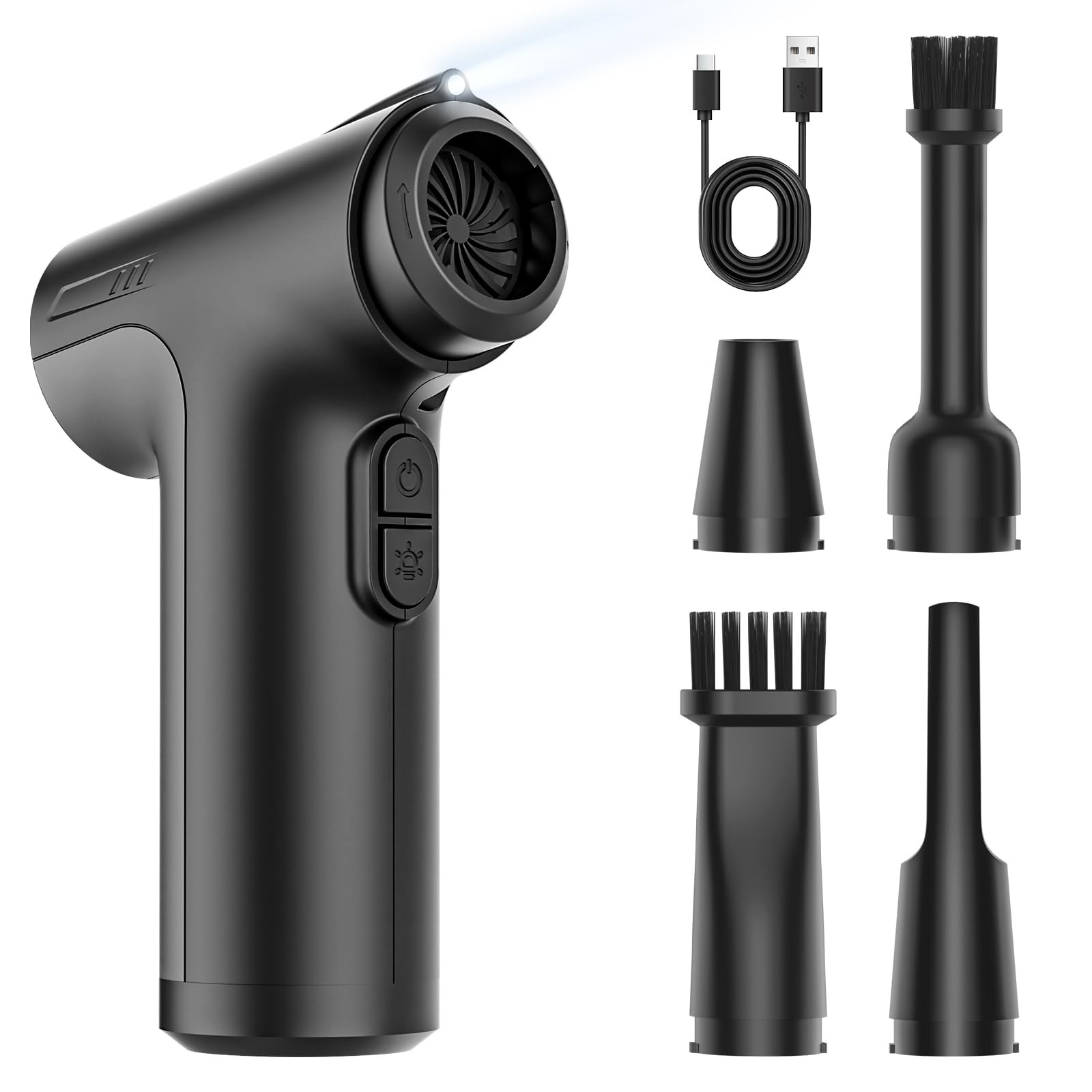 130000RPM Compressed Air Duster, 7500mAh Super Power Air Duster