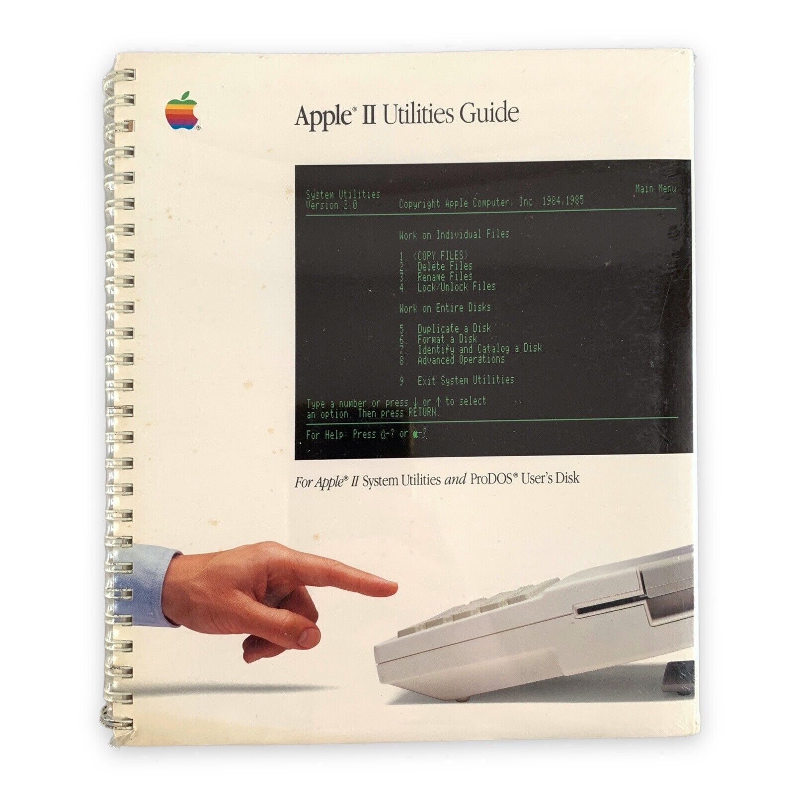 Apple II Utilities Guide / ProDos User’s Disk VTG 1985 SEALED