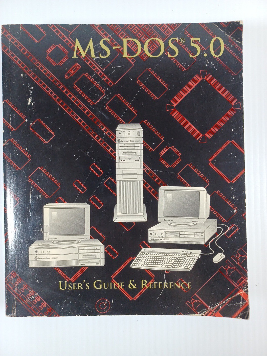MS DOS 5.0 User's Guide and Reference Manual - Gateway Edition Microsoft - Good