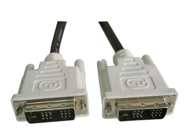 New 6FT DVI-to-DVI Cable; PE-LD-04; Male to Male Monitor Video Cable For PC