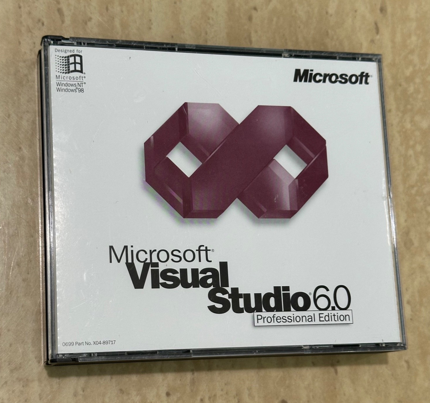 Vintage Microsoft Visual Studio 6.0 Professional Edition - 4 CD Set