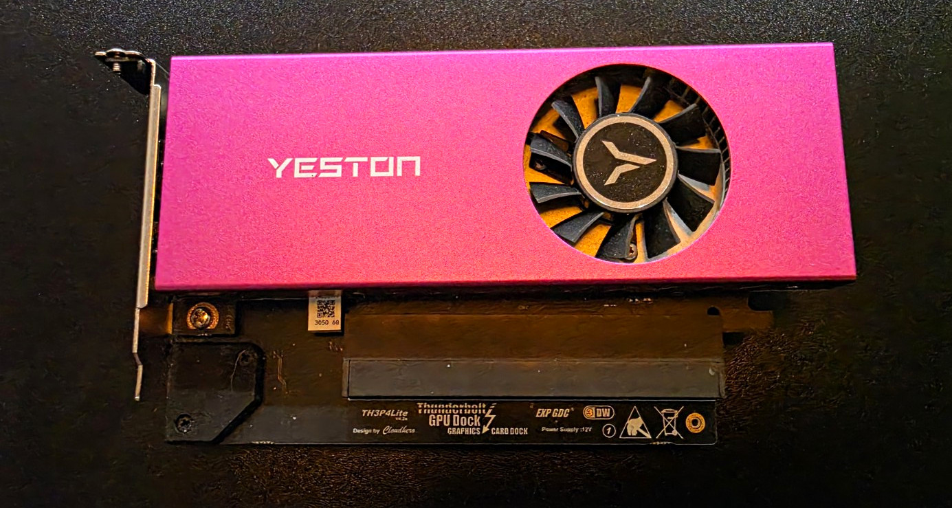 RTX 3050 6GB External Graphics Card Thunderbolt 4