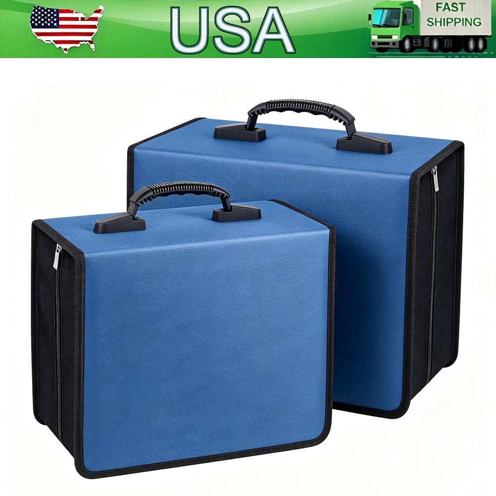 2Pack 400 Disc CD DVD Organizer Holder Storage Case Bag Wallet Album Media Video