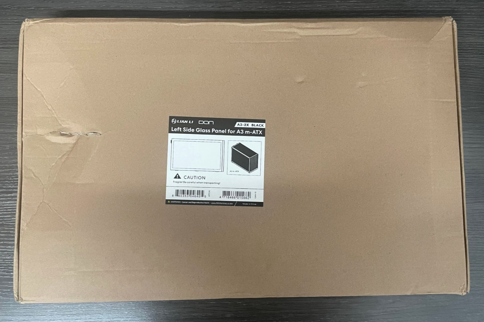 Lian Li Left Side Glass Panel For A3 m-ATX  (A3-2X Black)