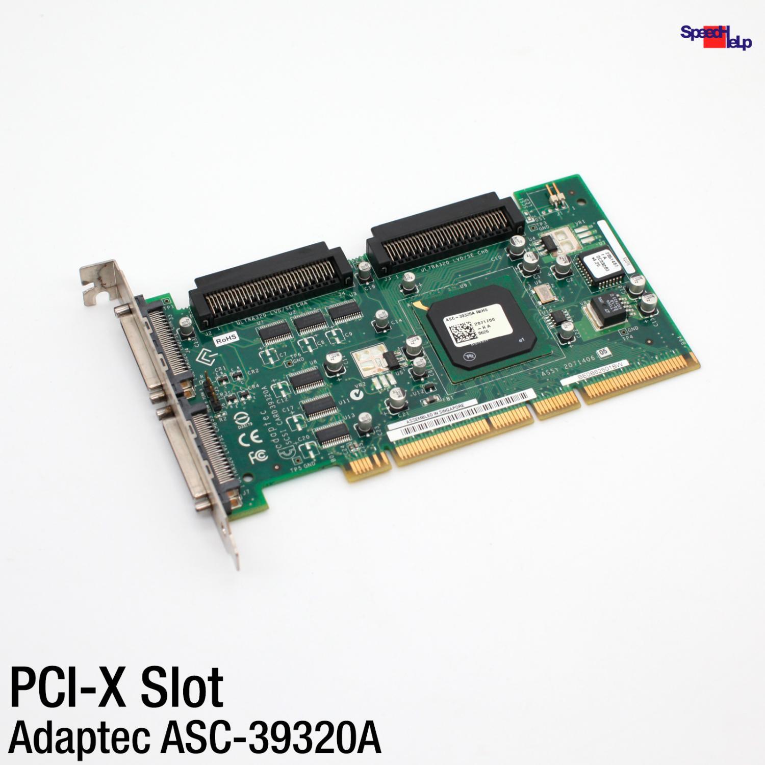 Adaptec ASC-39320A Dual SCSI U320 Wide SCSI PCI-X Controller Adapter A5E00706561